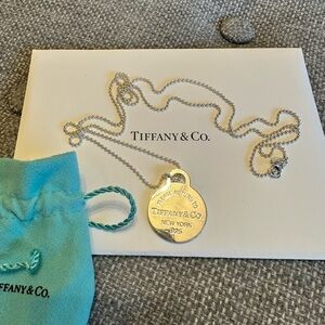 Tiffany & Co. Silver Chain with Round Tag